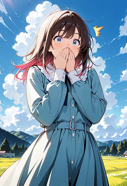 台风天妈妈把窗户打开